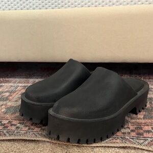 Jeffrey Campbell Black Platform Mules